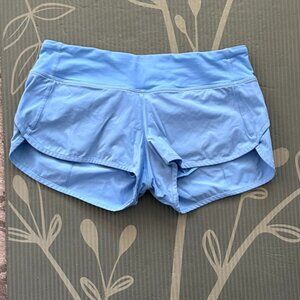 lululemon size 6 perwinkle runner short